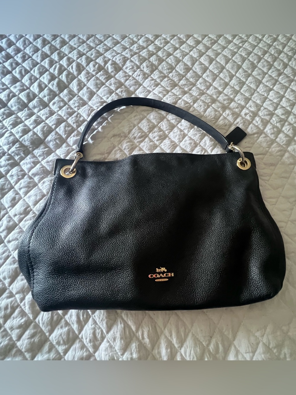 Coach Leather Shoulder Tote
